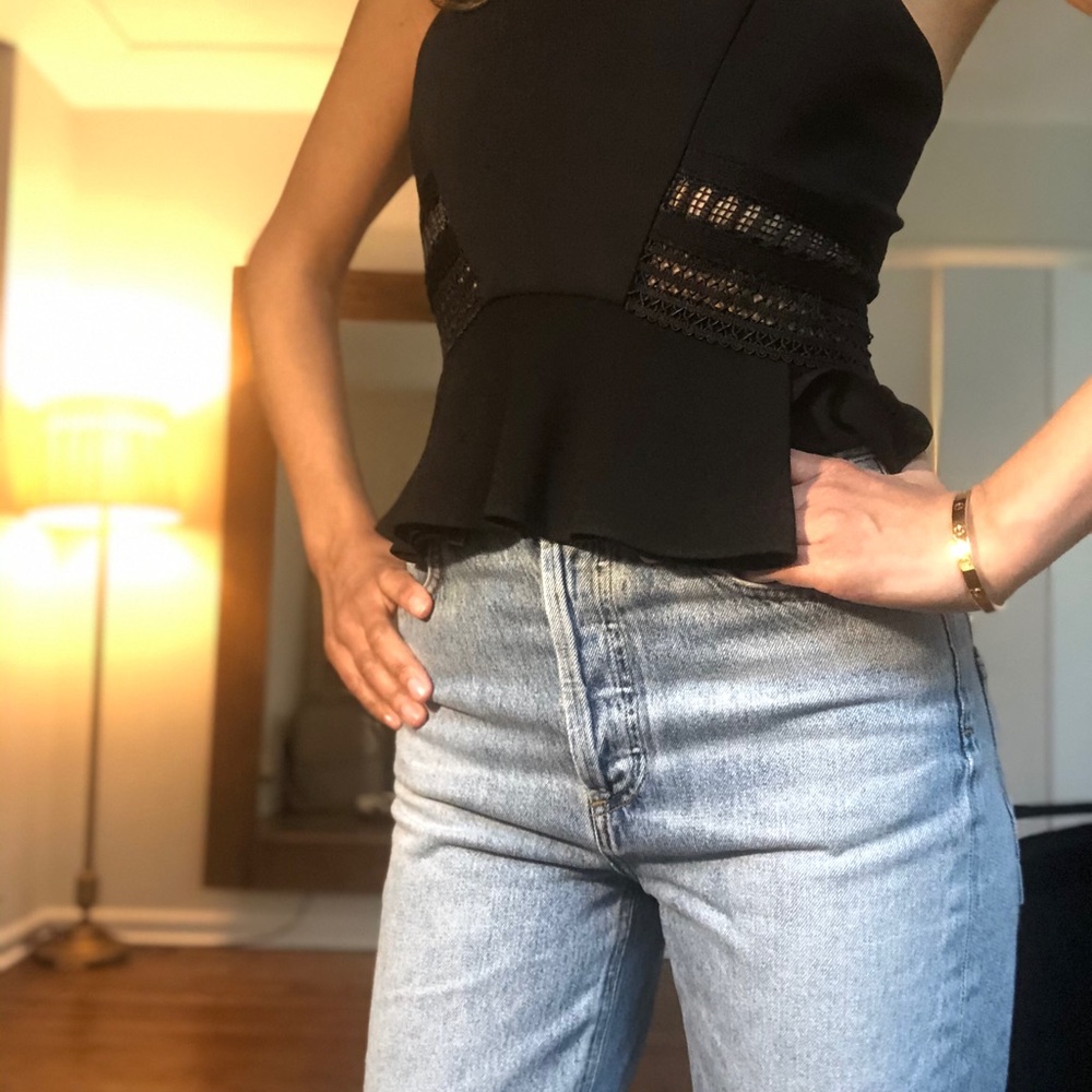 Jonathan Simkhai Embroidered Fitted String Top - image 2